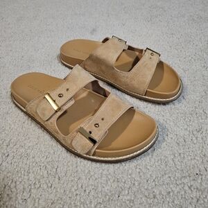 Cole Haan Marisol Tan Slide Sandals
